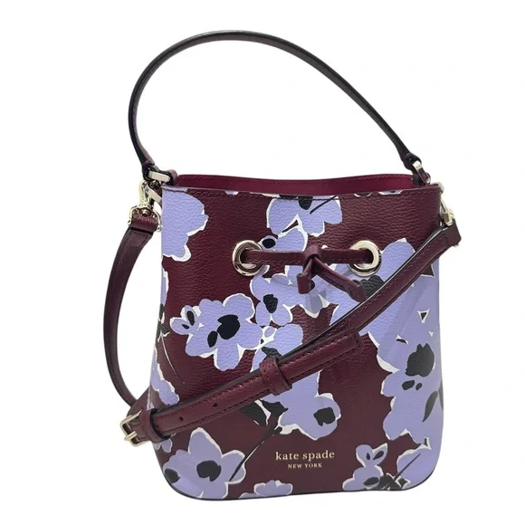 NEW KATE SPADE EVA WILDFLOWER BOUQUET SMALL FLORAL BUCKET CROSSBODY‎ BAG - Picture 2 of 12